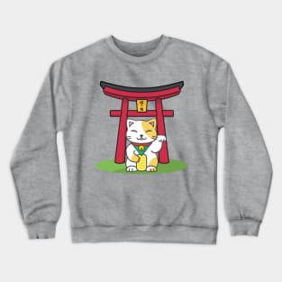 Maneki neko and Torii Crewneck Sweatshirt